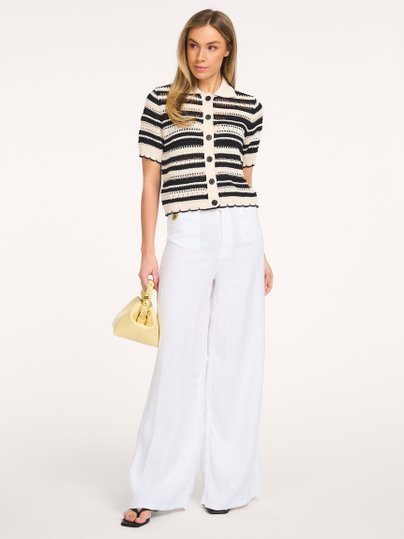 Lois Marlene linnen wide leg broek - Wit Ontdek de Marlene linnen wide leg broek van Lois in de kleur Wit bij Orangebag. Op werkdagen voor 21:45 besteld, morgen in huis.