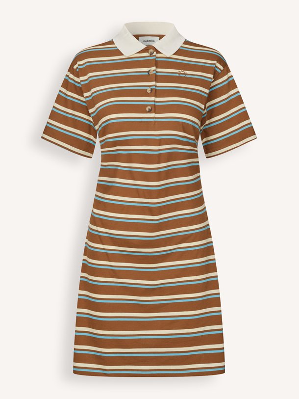 Ontdek de Stetson katoen gestreepte polo jurk van Modstrom in de kleur Bruin bij Orangebag. Op werkdagen voor 21:45 besteld, morgen in huis.
