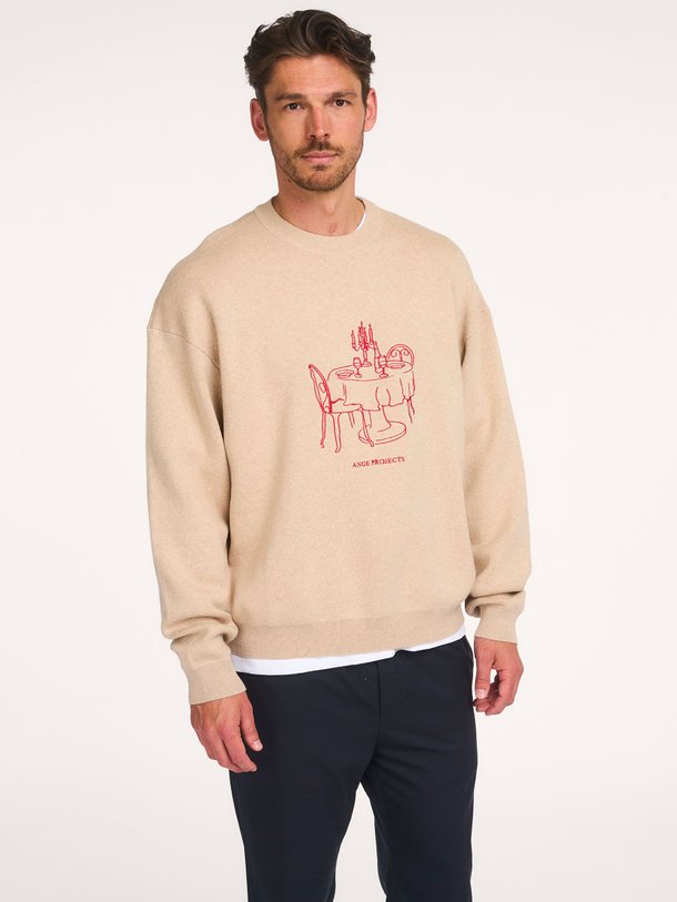 Ontdek de Katoen/wolmix trui van Ange Projects in de kleur Lichtbruin bij Orangebag. Op werkdagen voor 21:45 besteld, morgen in huis.