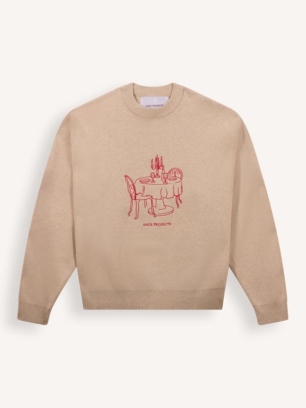 Ontdek de Katoen/wolmix trui van Ange Projects in de kleur Lichtbruin bij Orangebag. Op werkdagen voor 21:45 besteld, morgen in huis.