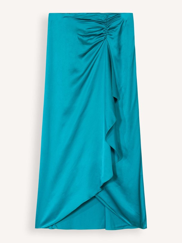 Ontdek de Duma viscose rok van La Fee Maraboutee in de kleur turquoise bij Orangebag. Op werkdagen voor 21:45 besteld, morgen in huis.