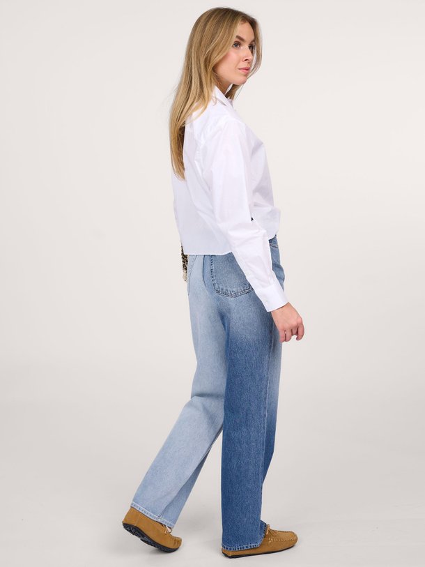 Ontdek de Kiri katoenen cropped blouse van Denham in de kleur wit bij Orangebag. Op werkdagen voor 21:45 besteld, morgen in huis.