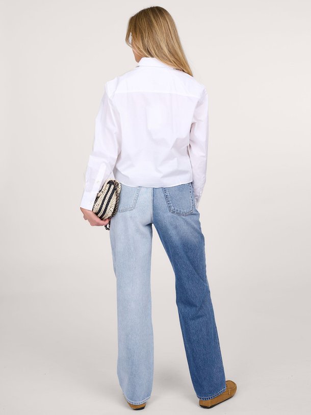 Ontdek de Kiri katoenen cropped blouse van Denham in de kleur wit bij Orangebag. Op werkdagen voor 21:45 besteld, morgen in huis.