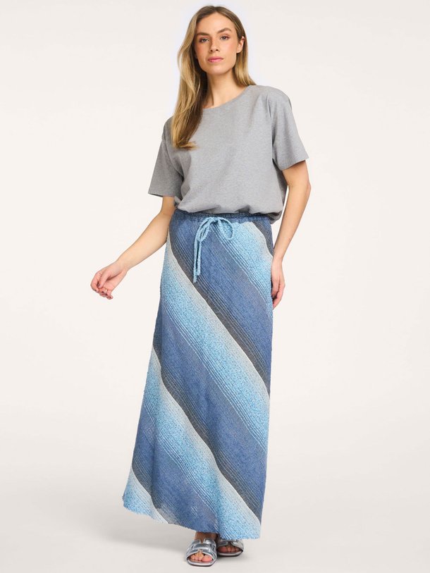 Ontdek de Praia katoenmix gestreepte rok van Sea Me Happy in de kleur Blauw bij Orangebag. Op werkdagen voor 21:45 besteld, morgen in huis.