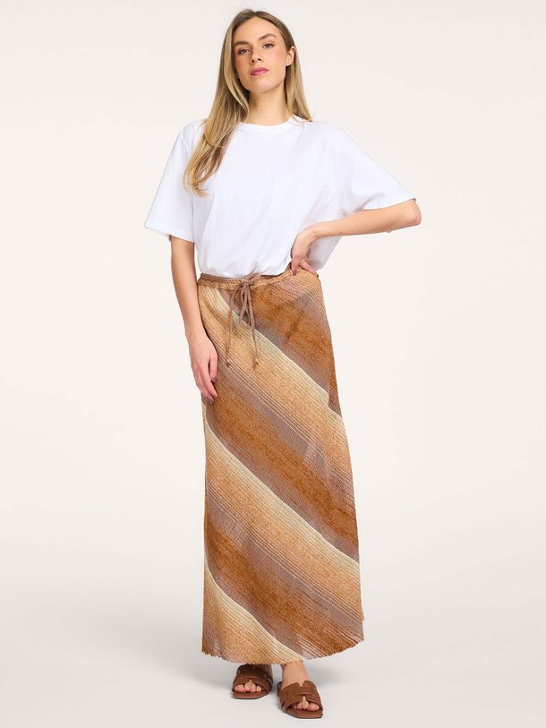 Ontdek de Praia katoenmix gestreepte rok van Sea Me Happy in de kleur Bruin bij Orangebag. Op werkdagen voor 21:45 besteld, morgen in huis.