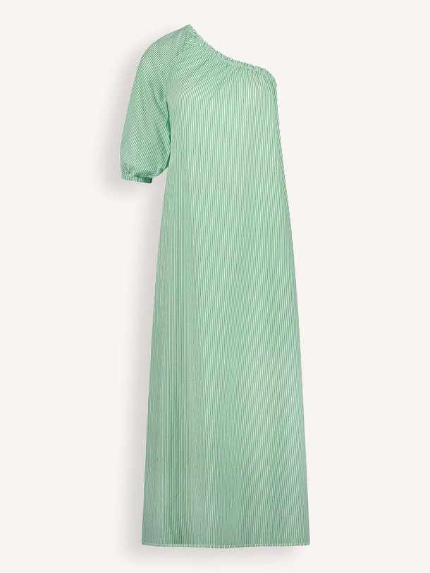 Ontdek de Stella katoenen gestreepte one shoulder jurk van By-Bar in de kleur groen bij Orangebag. Op werkdagen voor 21:45 besteld, morgen in huis.