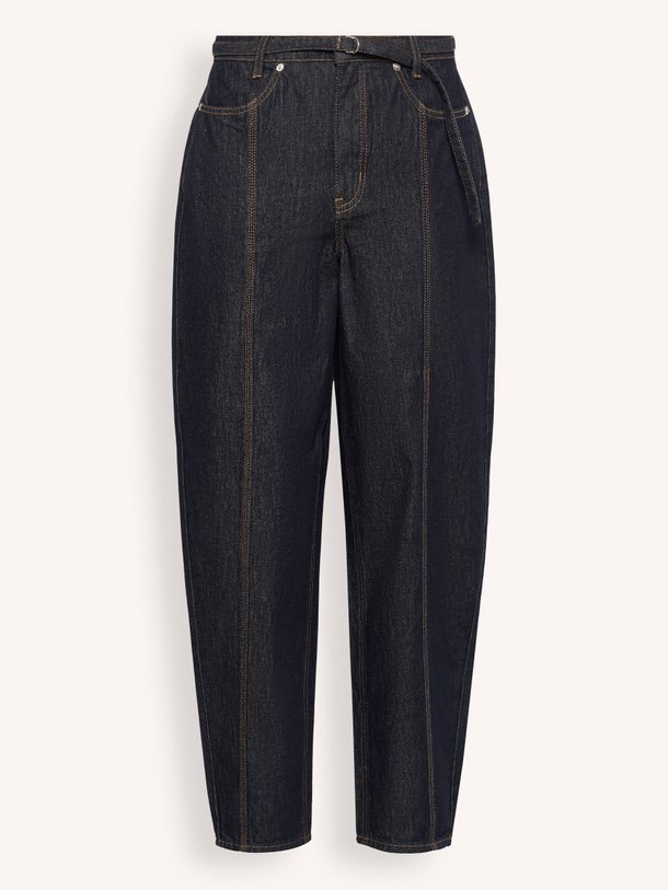 Ontdek de Evette mid waist barrel fit non-stretch jeans van Karen By Simonsen in de kleur Donkerblauw bij Orangebag. Op werkdagen voor 21:45 besteld, morgen in huis.