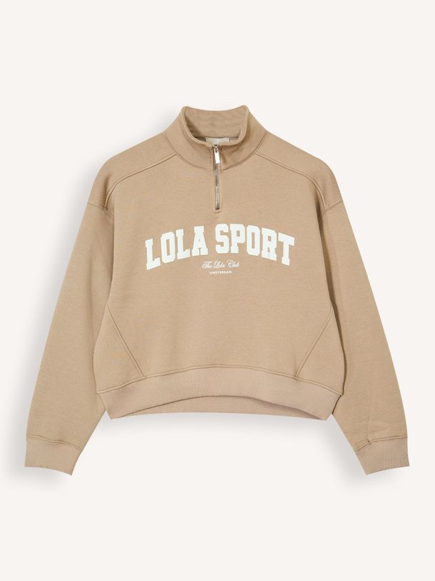 Ontdek de Jayla katoenmix sweater van The Lola Club in de kleur Zand bij Orangebag. Op werkdagen voor 21:45 besteld, morgen in huis.