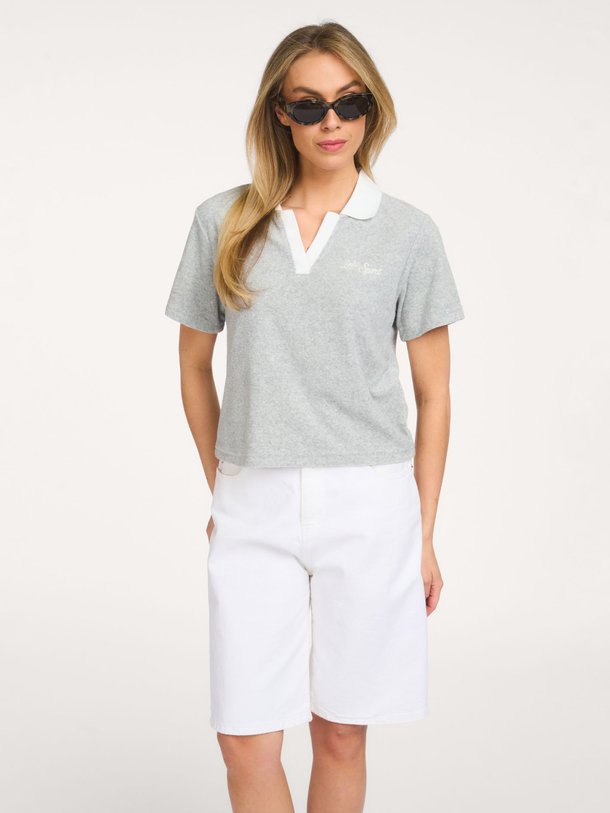 Ontdek de Teddy, katoenmix badstof polo top van The Lola Club bij Orangebag. Op werkdagen voor 21:45 besteld, morgen in huis.