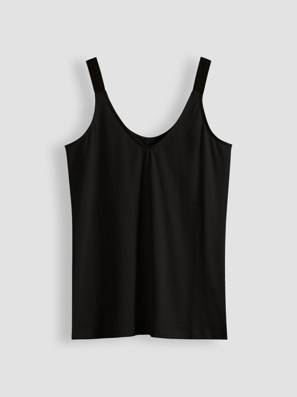 Ontdek de Nice organic cotton reversible top met lurex van Summum in de kleur zwart bij Orangebag. Op werkdagen voor 21:45 besteld, morgen in huis.