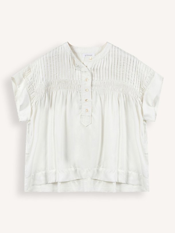 Ontdek de Iris viscose top van Alchemist in de kleur ecru bij Orangebag. Op werkdagen voor 21:45 besteld, morgen in huis.