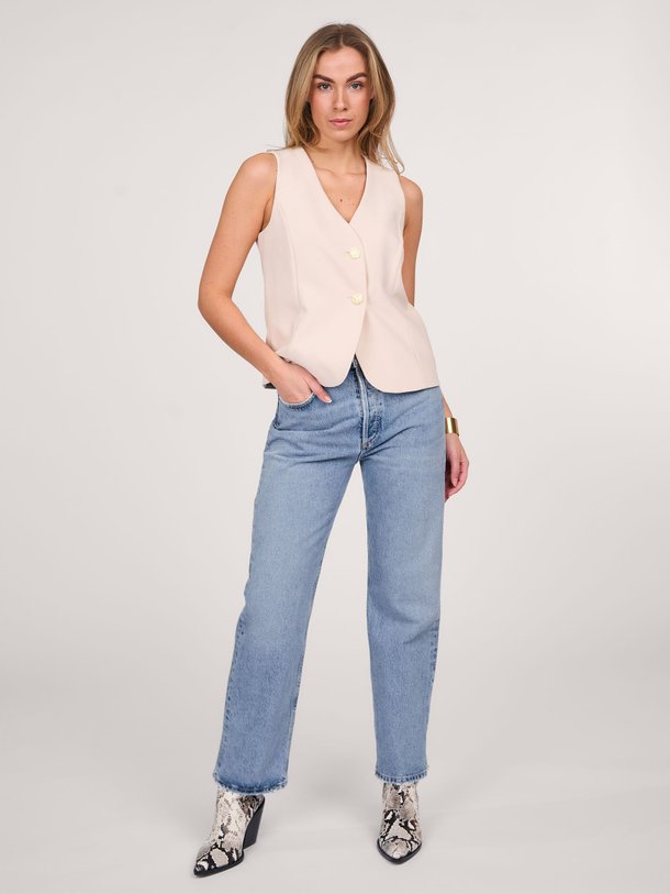 Ontdek de Fran Jean low waist straight non-stretch jeans van Agolde in de kleur blauw bij Orangebag. Op werkdagen voor 21:45 besteld, morgen in huis.