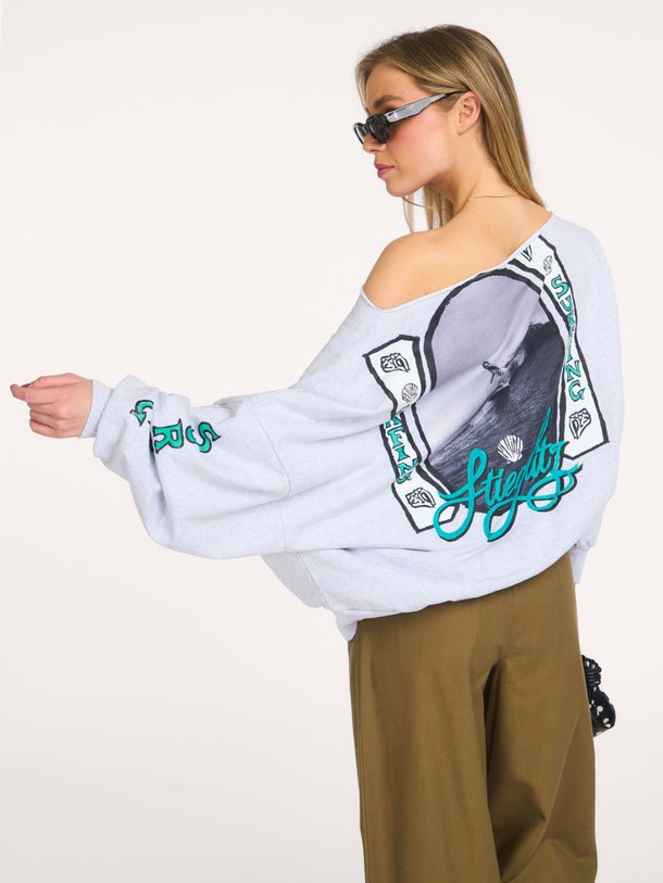 Ontdek de Winny katoenen oversized off shoulder sweater van Stieglitz in de kleur Grijs bij Orangebag. Op werkdagen voor 21:45 besteld, morgen in huis.