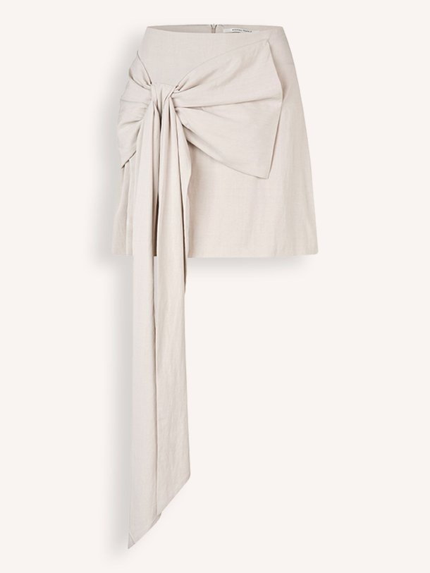 Ontdek de Festive viscosemix rok met strik detail van Second Female in de kleur stone bij Orangebag. Op werkdagen voor 21:45 besteld, morgen in huis.