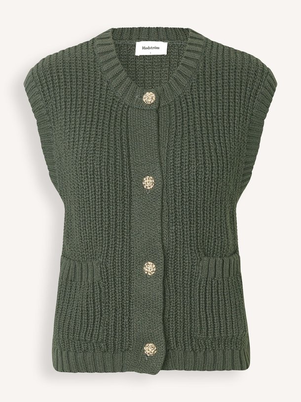 Ontdek de Scott organic cotton gilet van Modstrom in de kleur Donkergroen bij Orangebag. Op werkdagen voor 21:45 besteld, morgen in huis.