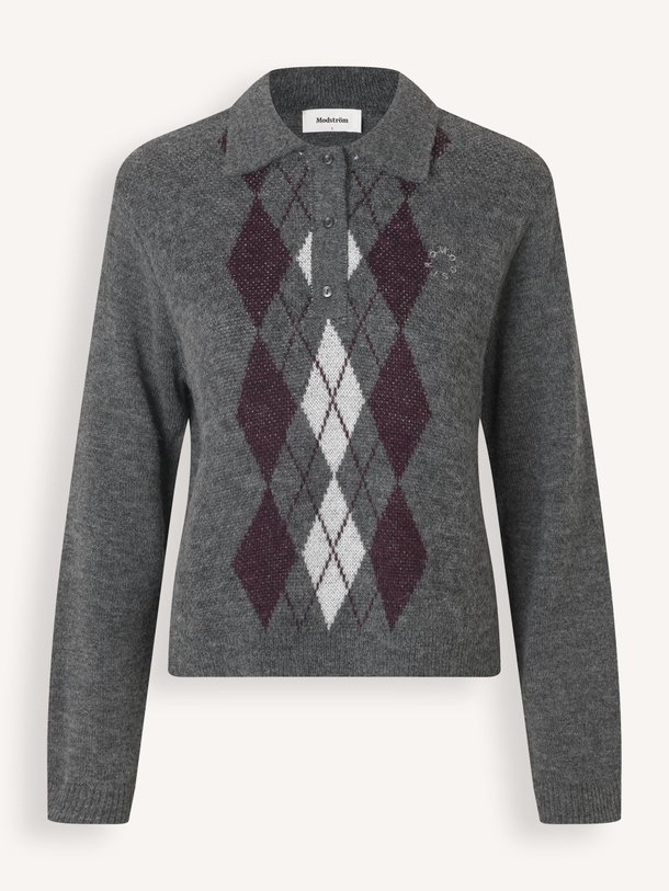 Ontdek de Rogan wolmix geruite polo trui van Modstrom in de kleur Donkergrijs bij Orangebag. Op werkdagen voor 21:45 besteld, morgen in huis.