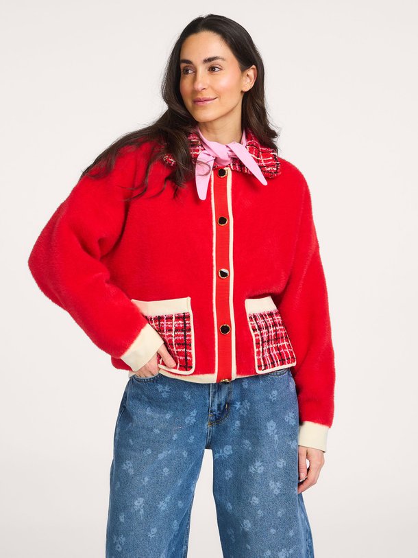 Ontdek de Joilu fijngebreid vest van Essentiel Antwerp in de kleur Rood bij Orangebag. Op werkdagen voor 21:45 besteld, morgen in huis.