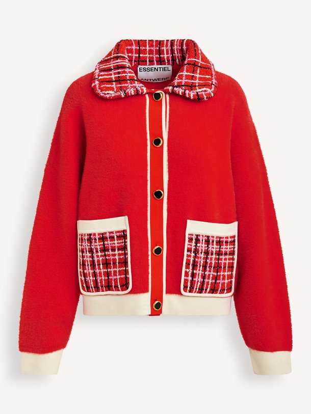 Ontdek de Joilu fijngebreid vest van Essentiel Antwerp in de kleur Rood bij Orangebag. Op werkdagen voor 21:45 besteld, morgen in huis.