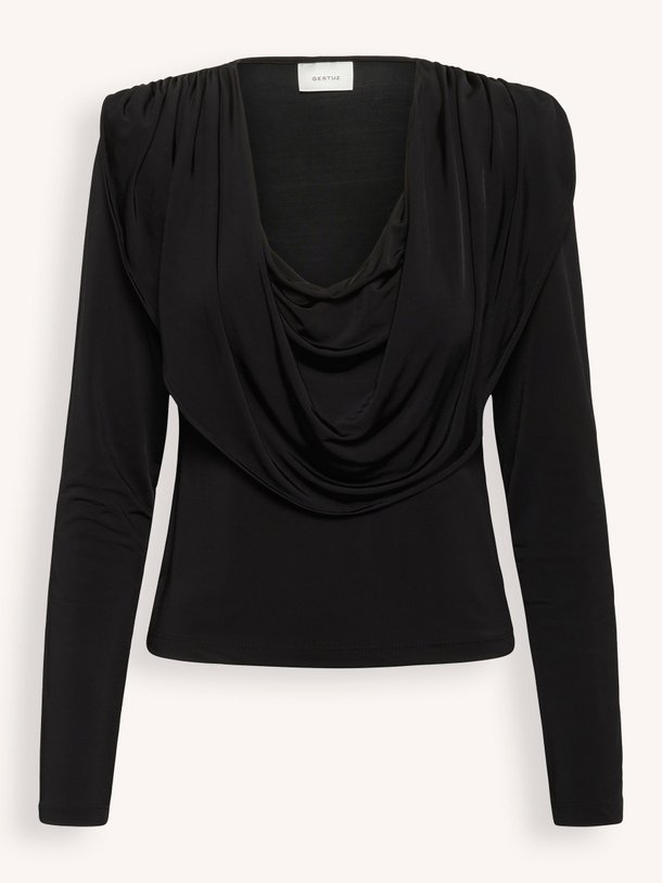 Ontdek de Laily viscosemix jersey top van Gestuz in de kleur Zwart bij Orangebag. Op werkdagen voor 21:45 besteld, morgen in huis.