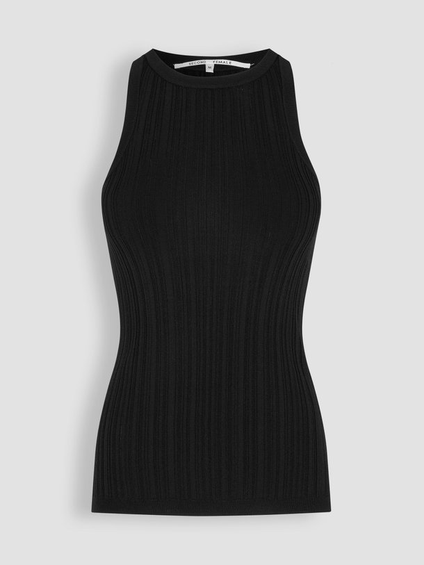 Ontdek de Balima viscosemix rib tanktop van Second Female in de kleur zwart bij Orangebag. Op werkdagen voor 21:45 besteld, morgen in huis.