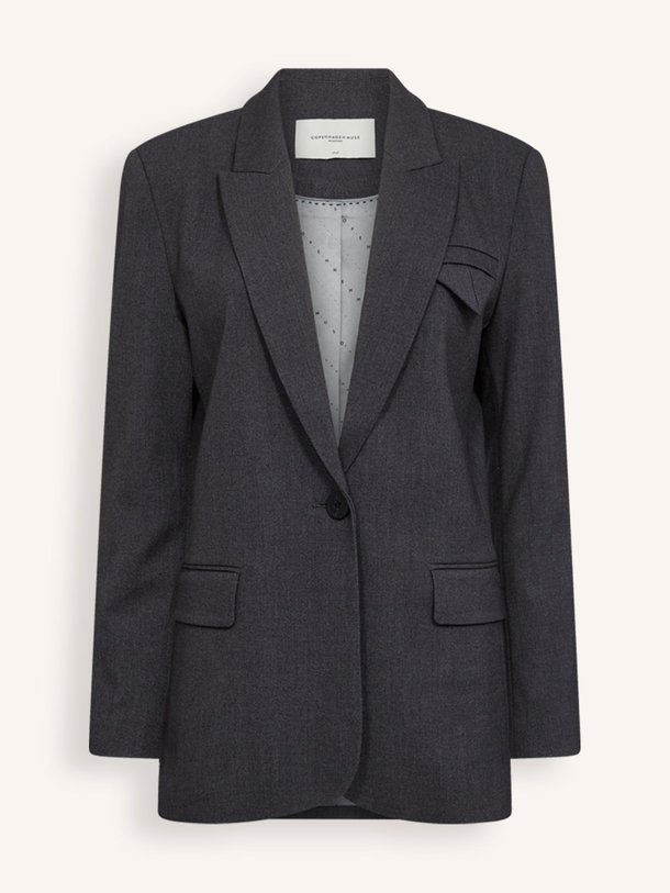 Ontdek de Tailor viscosemix blazer van Copenhagen Muse in de kleur donkergrijs bij Orangebag. Op werkdagen voor 21:45 besteld, morgen in huis.