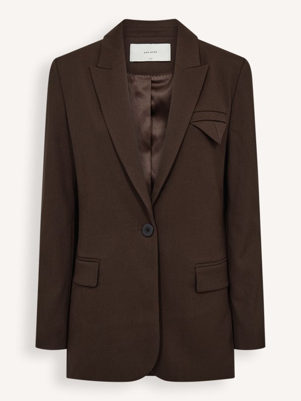 Ontdek de Tailor viscosemix blazer van Copenhagen Muse in de kleur donkerbruin bij Orangebag. Op werkdagen voor 21:45 besteld, morgen in huis.