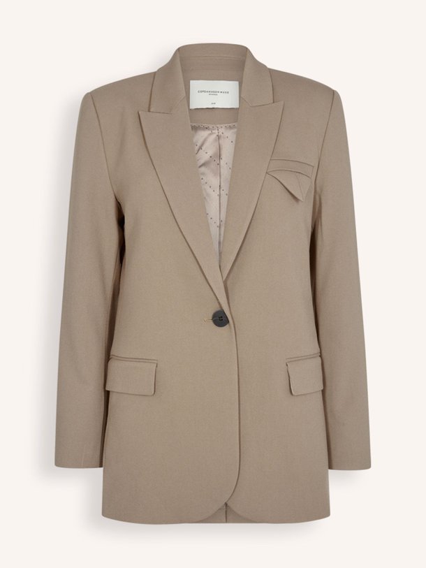 Ontdek de Tailor viscosemix blazer van Copenhagen Muse in de kleur lichtbruin bij Orangebag. Op werkdagen voor 21:45 besteld, morgen in huis.