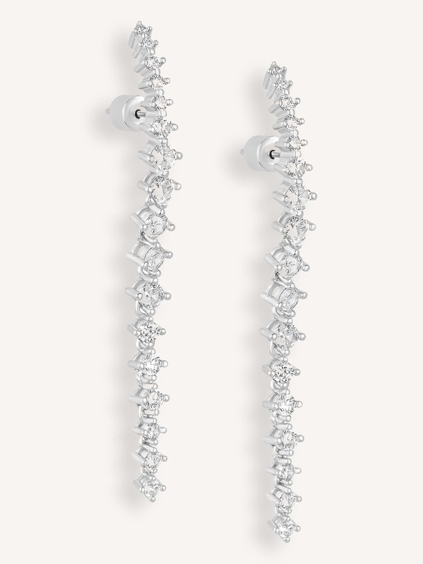 Ontdek de Zilveren oorhangers met strass van Ellen Beekmans in de kleur Zilverkleur bij Orangebag. Op werkdagen voor 21:45 besteld, morgen in huis.