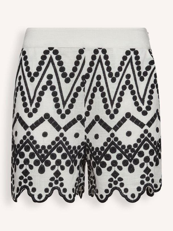 Ontdek de Embroidery viscose/linnenmix short van Copenhagen Muse in de kleur off-white bij Orangebag. Op werkdagen voor 21:45 besteld, morgen in huis.