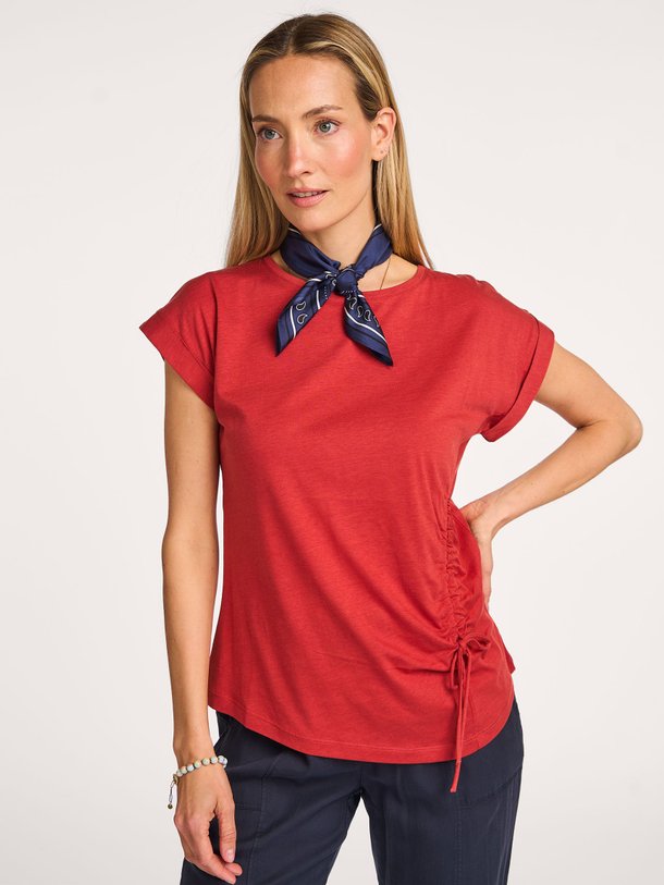 Ontdek de Dalen lyocell/katoenmix T-shirt van La Fee Maraboutee in de kleur rood bij Orangebag. Op werkdagen voor 21:45 besteld, morgen in huis.