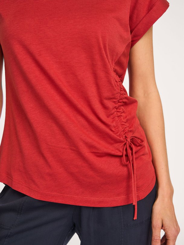 Ontdek de Dalen lyocell/katoenmix T-shirt van La Fee Maraboutee in de kleur rood bij Orangebag. Op werkdagen voor 21:45 besteld, morgen in huis.