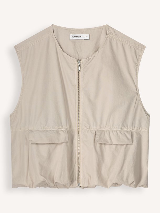 Ontdek de Katoenen gilet van Summum in de kleur beige bij Orangebag. Op werkdagen voor 21:45 besteld, morgen in huis.