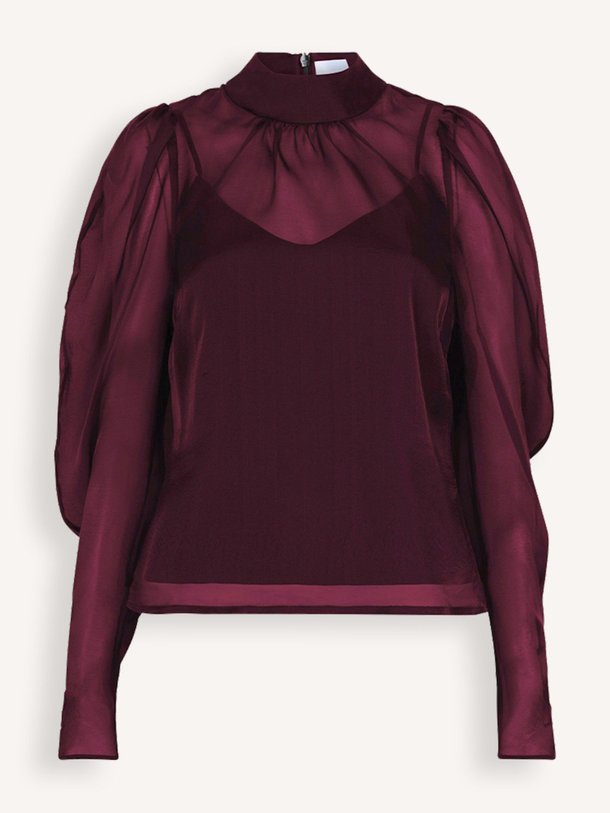 Ontdek de Ocean geweven top van Dante 6 in de kleur Bordeauxrood bij Orangebag. Op werkdagen voor 21:45 besteld, morgen in huis.