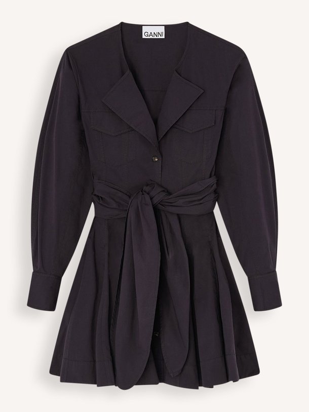 Ontdek de Organic cotton mix jurk van Ganni in de kleur Zwart bij Orangebag. Op werkdagen voor 21:45 besteld, morgen in huis.