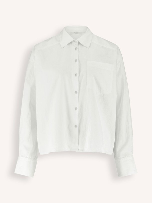 By-Bar Nima - Katoenen Blouse - Wit Ontdek de Nima katoenen blouse van By-Bar in de kleur wit bij Orangebag. Op werkdagen voor 21:45 besteld, morgen in huis.
