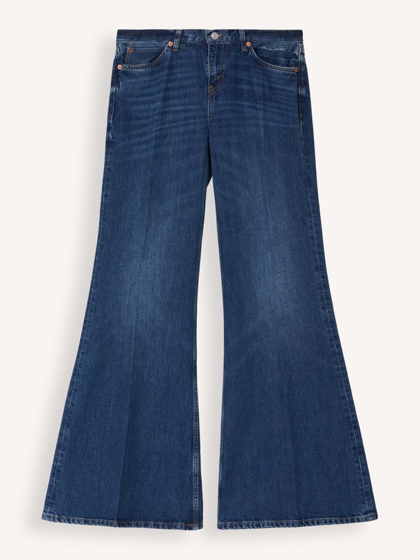 Re/Done Mid Waist Flared Fit Non-Stretch Jeans - Blauw Ontdek de Mid waist flared fit non-stretch jeans van Re/Done in de kleur blauw bij Orangebag. Op werkdagen voor 21:45 besteld, morgen in huis.