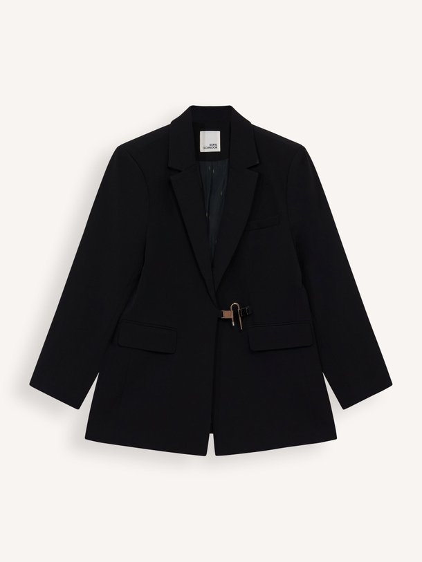 Ontdek de Coline geweven blazer van Sofie Schnoor in de kleur zwart bij Orangebag. Op werkdagen voor 21:45 besteld, morgen in huis.