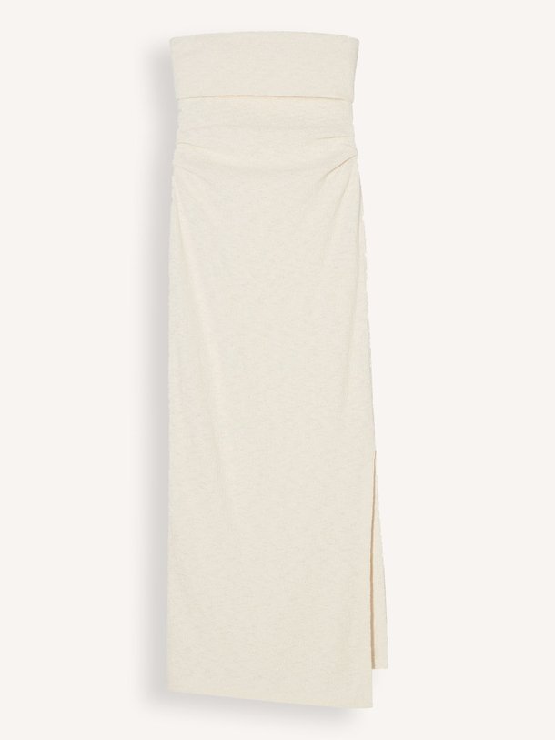 Ontdek de Jersey bouclé strapless maxi jurk van Closed in de kleur ecru bij Orangebag. Op werkdagen voor 21:45 besteld, morgen in huis.