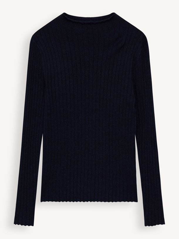 Ontdek de K200 Organic cottonmix rib top met lurex van Majestic Filatures in de kleur donkerblauw bij Orangebag. Op werkdagen voor 21:45 besteld, morgen in huis.