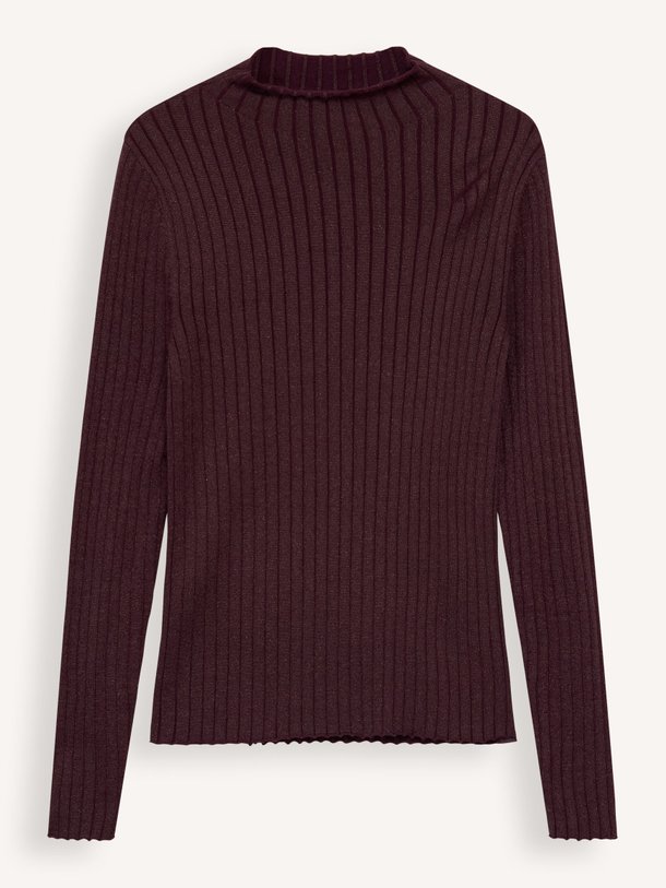 Ontdek de K200 Organic cottonmix rib top met lurex van Majestic Filatures in de kleur aubergine bij Orangebag. Op werkdagen voor 21:45 besteld, morgen in huis.