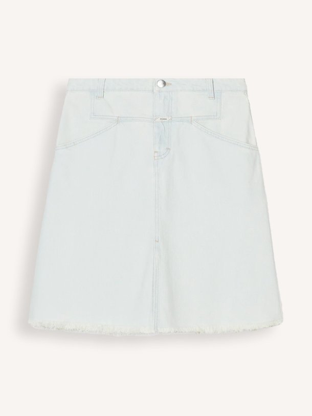 Ontdek de Strover denim rok van Closed in de kleur lichtblauw bij Orangebag. Op werkdagen voor 21:45 besteld, morgen in huis.