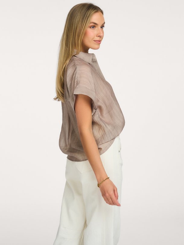 Co'Couture Reggie viscosemix blouse - Taupe Ontdek de Reggie viscosemix blouse van Co'Couture in de kleur Taupe bij Orangebag. Op werkdagen voor 21:45 besteld, morgen in huis.
