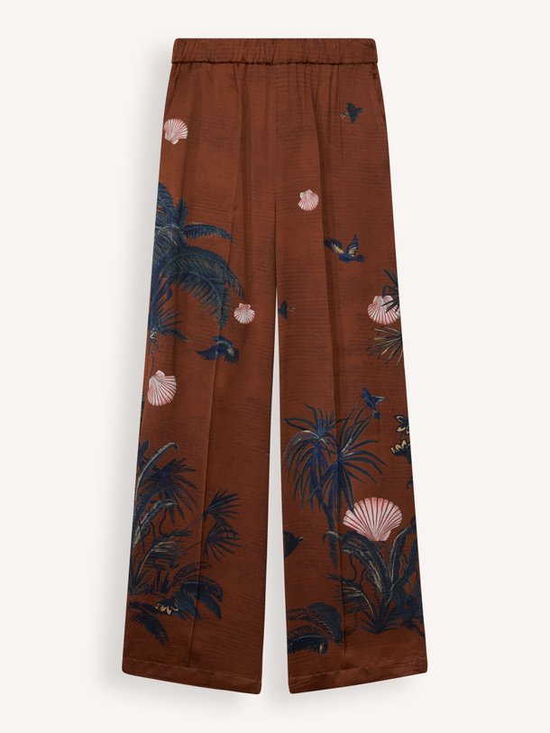 Ontdek de Viscose broek met print van forte_forte in de kleur camel bij Orangebag. Op werkdagen voor 21:45 besteld, morgen in huis.