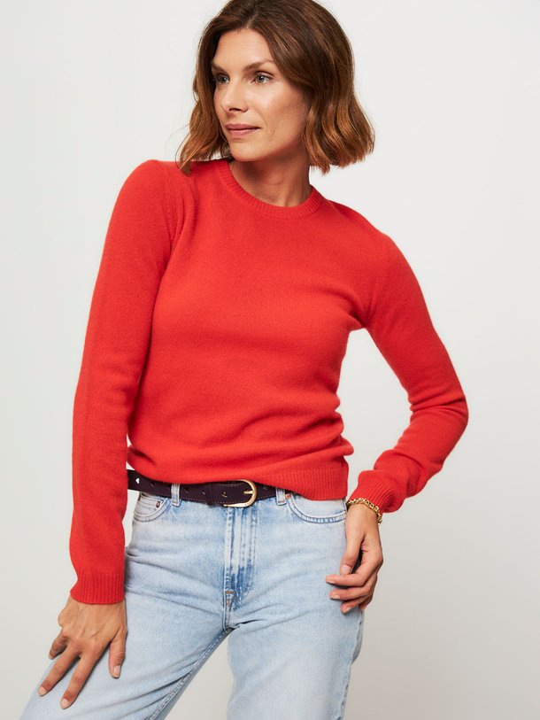Ontdek de Sanna cashmere trui van Absolut Cashmere in de kleur oranje bij Orangebag. Op werkdagen voor 21:45 besteld, morgen in huis.