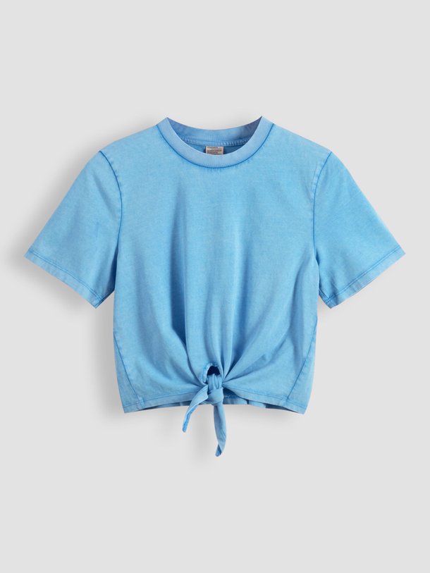 Ontdek de Jolena organic cotton T-shirt van Baum und Pferdgarten in de kleur blauw bij Orangebag. Op werkdagen voor 21:45 besteld, morgen in huis.