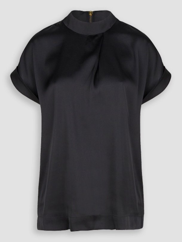 Dante 6 Opium - Geweven Top Met Plooi - Zwart Ontdek de Opium geweven top met plooi van Dante 6 in de kleur zwart bij Orangebag. Op werkdagen voor 21:45 besteld, morgen in huis.
