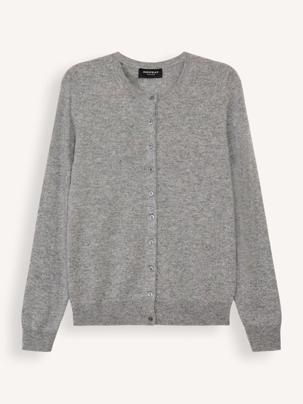 Ontdek de Organic cashmere gemêleerd vest van Repeat in de kleur grijs bij Orangebag. Op werkdagen voor 21:45 besteld, morgen in huis.