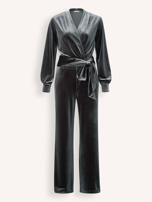 Ontdek de Elastische velourse jumpsuit van Yaya in de kleur donkergrijs bij Orangebag. Op werkdagen voor 21:45 besteld, morgen in huis.