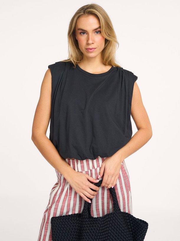 Ontdek de Nilou organic cotton top van By-Bar in de kleur Zwart bij Orangebag. Op werkdagen voor 21:45 besteld, morgen in huis.