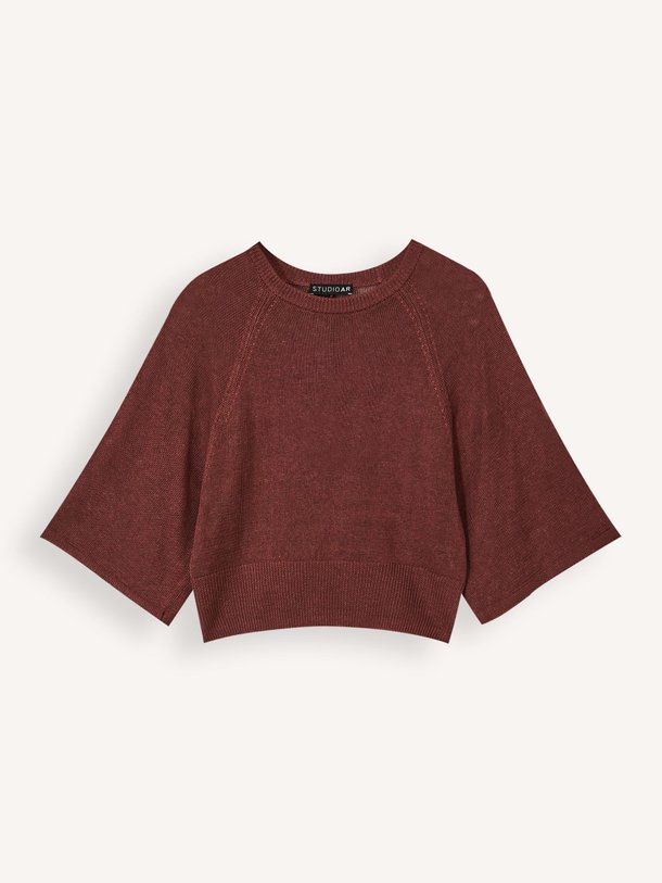 Ontdek de Marisol linnen trui van Studio AR in de kleur Steenrood bij Orangebag. Op werkdagen voor 21:45 besteld, morgen in huis.